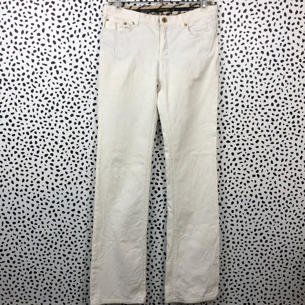 Roberto Cavalli White Jeans